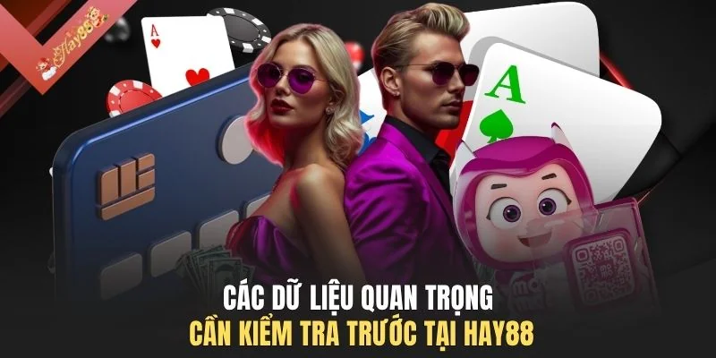 Các dữ liệu quan trọng cần kiểm tra trước tại HAY88
