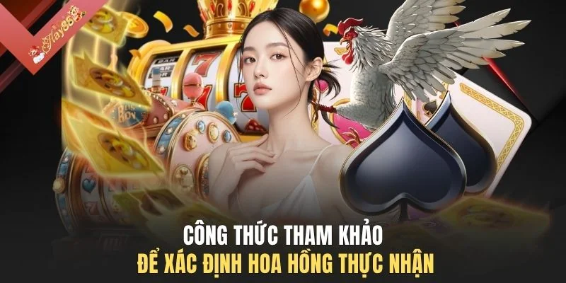 Công thức tham khảo để xác định hoa hồng thực nhận